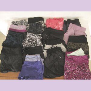 Lot of 17 Lululemon Athletic Shorts 4 6 8 10 12 Hotty Hot Tracker Run Speed